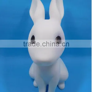 New Design Electronic Led Flashing Toy PVC Soft Rabbit For Promotion Gift thumbnail-2