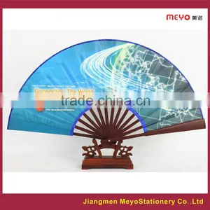 2015 Sales Advertising Gift Customized Bamboo Folding Hand Fan thumbnail-1