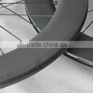 Carbon Bicycle Wheelset 86mm Clincher Road Bike Wheels 27mm Width W56C thumbnail-6