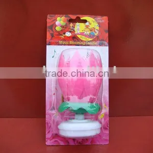 Lotus(flower) Birthday Music Candle thumbnail-1