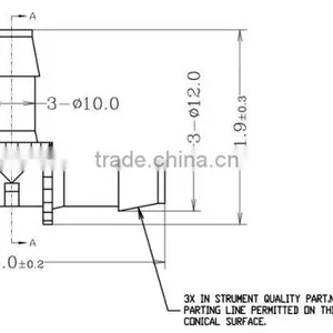 3/8" Tee Joints Plastic Joint Tube Joint Tube Connector PP Body thumbnail-3