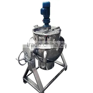 Double Jacketed Steam Kettles/electric Brew Kettle/stainless Steel Brew Kettle Kitchen Appliance thumbnail-1