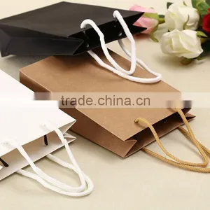 Free Design Cheap Recyclable Custom Printed Kraft Paper Bag With Handle thumbnail-1