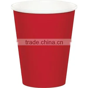 Red Paper Supply Pack Bundle Includes Paper Plates Napkins Cups & Silverware for 8 Guests thumbnail-2