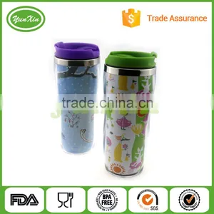 Promotional Double Wall Stainless Steel Tumbler Mug With Newest Advertising Paper Insert thumbnail-2