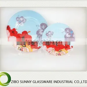 Flowers in Full Bloom of Glass Plates thumbnail-1