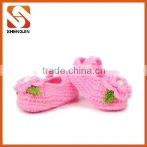 Good Quality Cheap Soft Crochet Baby Shoes Free thumbnail-4