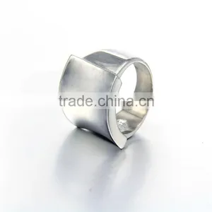 Jewellery From China Wholesale Supplier Steel Ring Women Finger Ring Size thumbnail-5