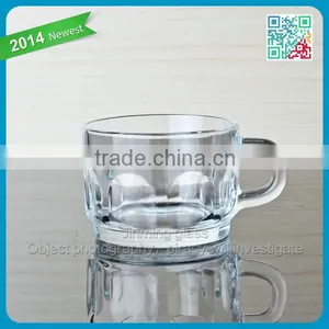 3 oz Coffee Mug Coffee Glass Cup Mini Glass Coffee Mug Glass Espresso Cup thumbnail-1