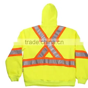 Fashion Working Wear Men Hoody Workwear Reflective Safety Jacket Warmly Safety Hoodie thumbnail-2