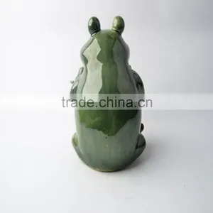 Funny Ceramic Bird Feeder With Frog Shape thumbnail-4