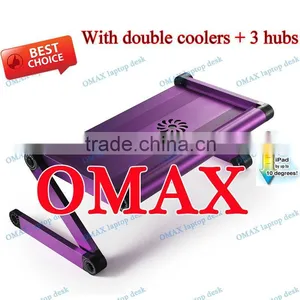 Multifunction Bed Laptop Desk With USB Fan OMAX A7 thumbnail-2