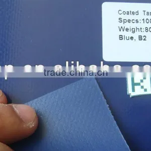 PVC Coated Tarpaulin 1000x1000D 20x20 800g Blue thumbnail-2