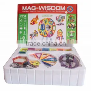 Playmag Plastic Magnetic Tiles Gift Set thumbnail-1