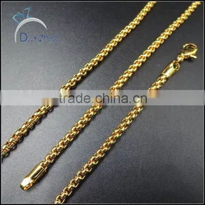 Latest Hip Hop Fake Gold Plated Long Chain Necklace thumbnail-1