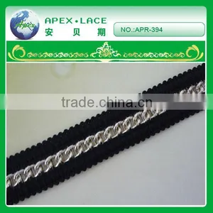 New Fashion Style Polyester Tape With Chain for Garment thumbnail-1