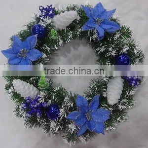 New Arriving Home Decoration X-mas Gift Door Hanging Wreath thumbnail-1
