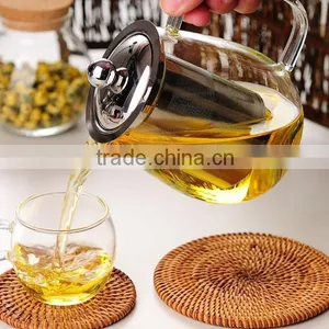 700ml Hot Selling Borosilicate Glass Tea Pot With Stainless Steel Infuser Tea Pitcher Teapot thumbnail-3