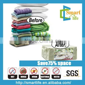 Newest Plastic Vacuum Tote Bag for Bedding thumbnail-2