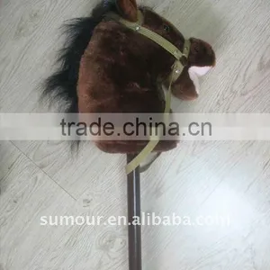 Plsuh Horse Head Stick - Pink Unicorn thumbnail-2