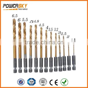HSS Tin Coating Hex Shank Drill Bits thumbnail-1