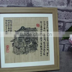 Framed Famous Painting With Chongqing Landmark Building thumbnail-1
