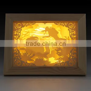 Led 10inch Ghost Shadow Frame Light Led Gift 10inch Led Digital Photo Frame Light thumbnail-3