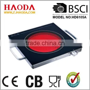 30cm Mechanical Ceramic Black Crystall Glass Hobs Cookers With Knob Control thumbnail-1