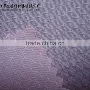 0.3 Pink Full-dull Football Plaid Pongee Fabric thumbnail-1