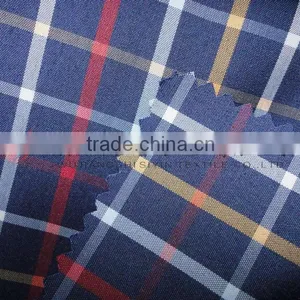 Yarn Dyed Check Dark Blue Fabric thumbnail-1