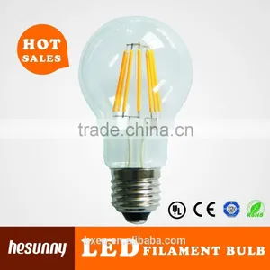 UL Listed 85-265v 8w 6w 4w E27 E26 B22 Filament Led Bulb A19 A60 Led Bulb thumbnail-1