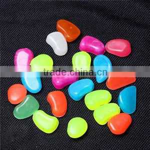 Colorful Man-made Pebbles Luminous Stone, Night Light Stones for Garden Walkway Decorative Quality Choice thumbnail-1