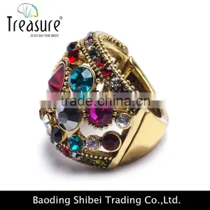 Fashionable Jewelry Mix Color Charming Jewelry Vintage Rings for Women and Men thumbnail-2
