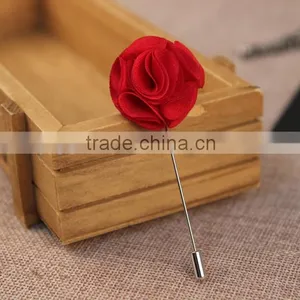 Men's Polka Dot Flower Lapel Pin Flower Boutonniere thumbnail-2