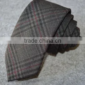 Handmade Business Checked Striped Printed Cotton Necktie thumbnail-2