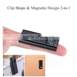 With File Encryption Function 4GB Clip Shaped and Magnetic Designed Voice Recorder thumbnail-2