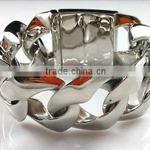 B477s 316l Stainless Steel Big Biker Chains Bracelets thumbnail-1