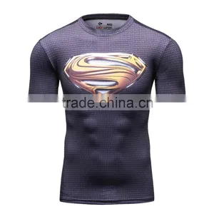 Avengers Superman/bat-man Marvel Cartoon Super Hero Clothing Apparel Men's Slim Fit Digital Print Round Neck Short Sleev t Shirt thumbnail-2