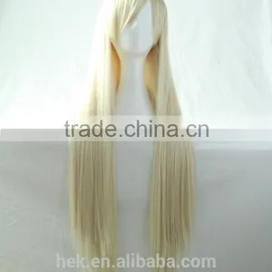 Wholesale Cosplay Wig Long Straight Human Wigs 80cm thumbnail-1