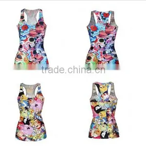 3D Digital Print Womens Vests Tops Singlet Bodycon T-Shirt Tank Top Sleeveless thumbnail-1