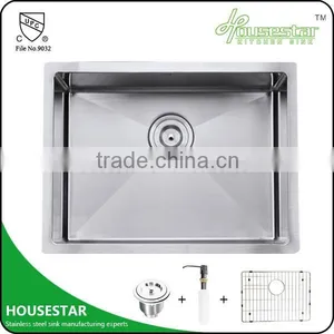 Stainless Steel Single Bowl Corner Undermount Handmade Kitchen Sink Heat Sink Lab Sink 5145-5 thumbnail-1