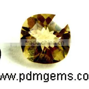 Citrine Semi Precious Gemstone Cushion Square Cut Faceted For Gold Necklace From Manufacturer thumbnail-1
