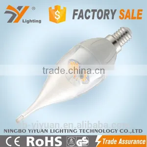 Hot Sale CE-LVD/EMC, RoHS, TUV-GS Approved 2015 China Aluminium Plastic C30HLAP 5W C30 Led Small Led Candle Light thumbnail-1