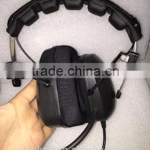TELIKOU HD-302 Dual Ear XLR-4F , XLR-5M With Microphone, Dynamic Intercom Headset thumbnail-1
