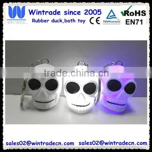 New Halloween Skull Head Flashing Keychain thumbnail-1