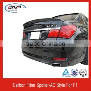 2009-2012 FOR BMW F01 AC Style Carbon Fiber Rear Boot Trunk Spoiler Lip 7 Series Wing thumbnail-1