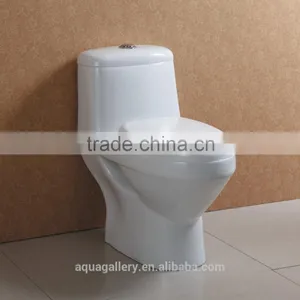 Washdown Floor Standing Toilet Bowl With Soft Close PP Seat Cover thumbnail-1