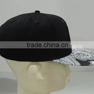 Embroidery and Printed Flat Bill Snapback Hat thumbnail-2