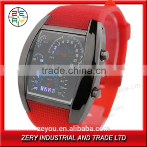 R36 Eco-friendly Silicone Led Watch Withe Digital Movement for Men Watches thumbnail-6