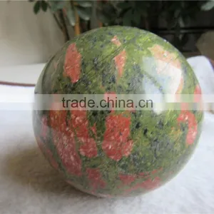 Customed Charming Unakite Sphere Ball for Sale thumbnail-3
